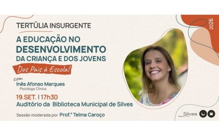TERTÚLIA INSURGENTE COM A PSICÓLOGA CLÍNICA INÊS AFONSO MARQUES,  NA BIBLIOTECA MUNICIPAL DE SILVES