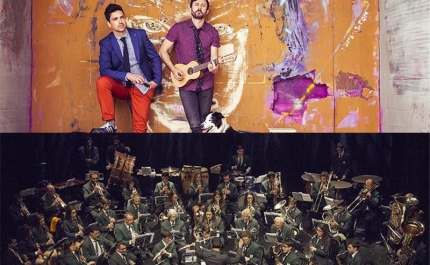 VIRGEM SUTA JUNTA-SE AOS ARTISTAS DE MINERVA PARA CONCERTO NA CERCA DO CONVENTO, EM LOULÉ