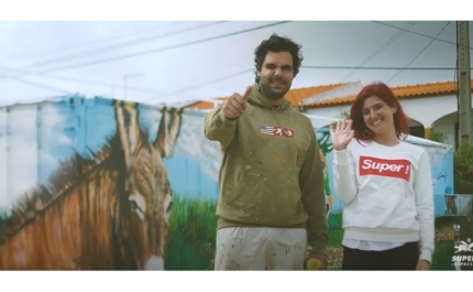 Super Express apoia arte urbana com criação artística visível do ar