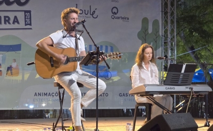 Noite de êxitos com March Noah e Irina Svechnikova no Mercado de Verão de Quarteira 