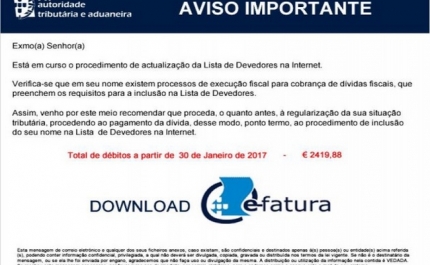 Cuidado, estão a circular emails falsos a pedir regularização de dívidas ao Fisco