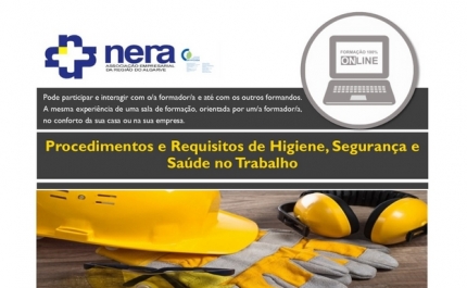 Formação Online - Procedimentos e Requisitos de Higiene, Segurança e Saúde no Trabalho