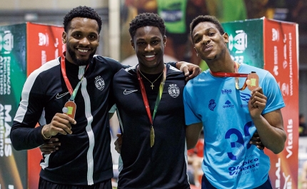 Medalha de Bronze para o algarvio Ussumani Djumo nos Campeonatos de Portugal de Pista Curta de Atletismo