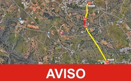  CORTE DE TRÂNSITO NO CAMINHO AGRÍCOLA CARRASCAL NA FREGUESIA DE ARMAÇÃO DE PÊRA ENTRE 11 E 14 DE JUNHO