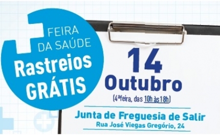 Salir recebe ação de rastreios gratuitos no dia 14 de outubro