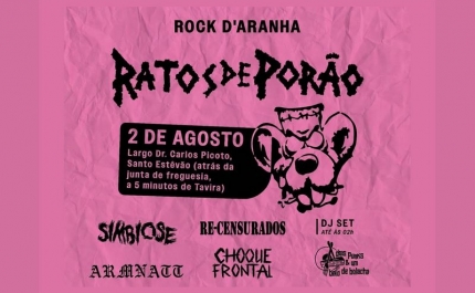 Rock D Aranha regressa a Santo Estêvão em parceria com Associação 1597 e Rock da Baixa Mar