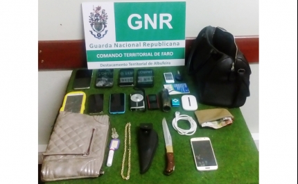 GNR de Albufeira detém grupo indiciado por crimes de roubo