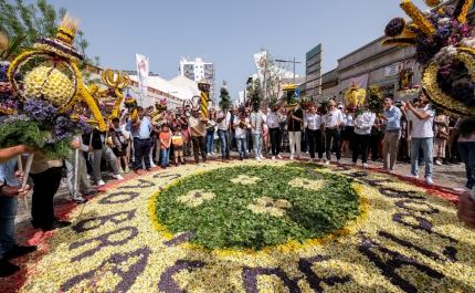 TRADIÇÃO RENOVADA: TAPETES FLORIDOS VOLTAM A COLORIR AS RUAS DE SÃO BRÁS DE ALPORTEL NO DOMINGO DE PÁSCOA 