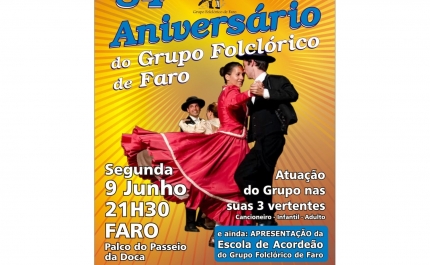 MÚSICA E DANÇA NOS 84 ANOS DO GRUPO FOLCLÓRICO DE FARO
