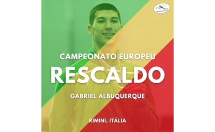 Gabriel Albuquerque (APAGL) no Campeonato da Europa de Trampolins