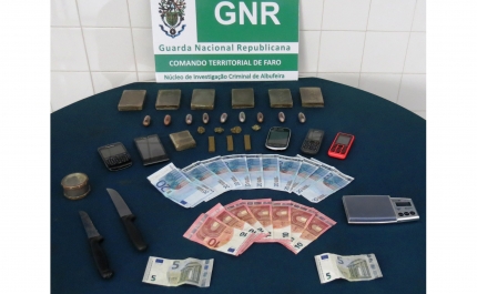 GNR apreende haxixe em Albufeira
