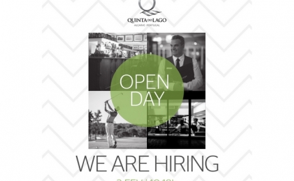 A Quinta do Lago, resort de luxo, está a recrutar! 
