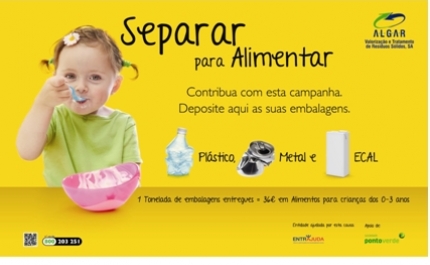 A ALGAR e o Bike Team de Tavira unidos na campanha  “Separar para Alimentar”. 