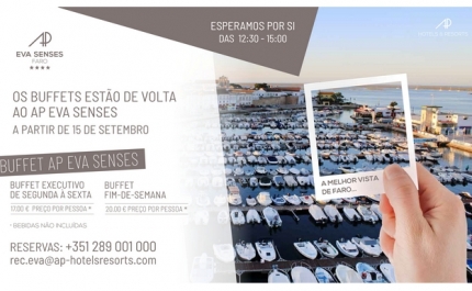 Buffets regressam ao AP Eva Senses em Faro