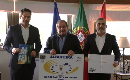MUNICÍPIO DE ALBUFEIRA OFICIALIZA CANDIDATURA A CIDADE EUROPEIA DO DESPORTO   E INAUGURA OBRA DE REQUALIFICAÇÃO DO PARQUE FITNESS DE VALE FARO 