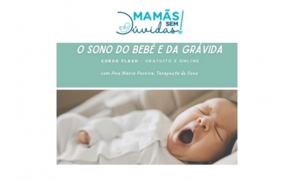 Online e gratuito  | Curso Flash: o sono da grávida e o sono do bebé 