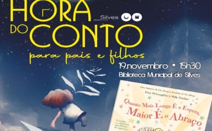 «HORA DO CONTO» TRAZ «QUANTO MAIOR É A ESPERA, MAIOR É O ABRAÇO» À BIBLIOTECA MUNICIPAL DE SILVES