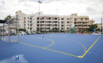 REQUALIFICAÇÃO DO POLIDESPORTIVO DE OLHOS DE ÁGUA CONTRIBUI PARA O MELHORAMENTO DA PRÁTICA DESPORTIVA 