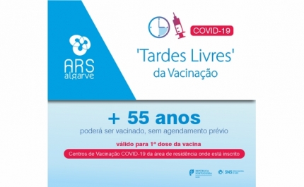 Se tem idade igual ou superior a 55 anos saiba que pode ser vacinado sem agendamento