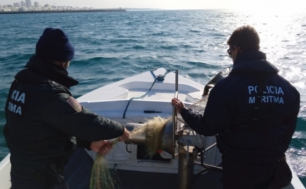 Polícia Marítima apreende arte de pesca com 3000 metros entre Vilamoura e Quarteira