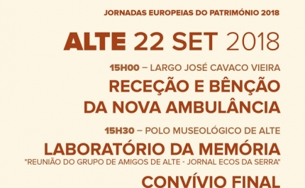 ALTE RECORDA CRIAÇÃO DE JORNAL «ECOS DA SERRA» NO DIA EM QUE FREGUESIA RECEBE AMBULÂNCIA