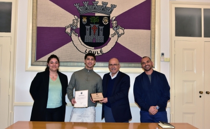 MUNICÍPIO DE LOULÉ FELICITA GABRIEL ALBUQUERQUE POR APURAMENTO PARA OLIMPÍADAS