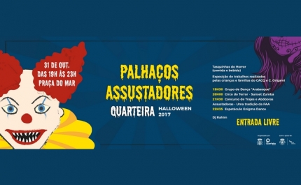 «Palhaços Assustadores» invadem a Praça do Mar em Quarteira