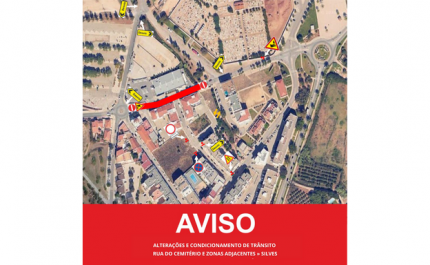 ALTERAÇÕES E CONDICIONAMENTO DE TRÂNSITO RUA DO CEMITÉRIO E ZONAS ADJACENTES, SILVES