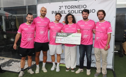 PADEL SOLIDÁRIO EM ALBUFEIRA ANGARIA  3 MIL EUROS PARA A LUTA CONTRA O CANCRO