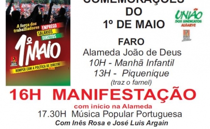 Faro | União dos Sindicatos do Algarve comemora 1º de maio 