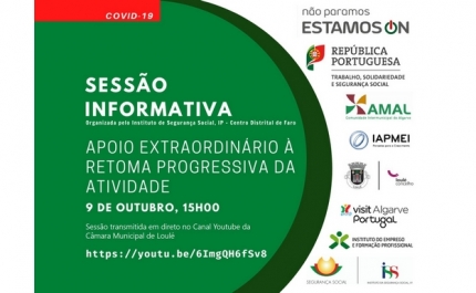 APOIO EXTRAORDINÁRIO À RETOMA PROGRESSIVA DA ATIVIDADE É TEMA DE WEBINAR