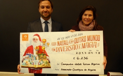 CAMPANHA DE NATAL DO FORUM ALGARVE ANGARIA MAIS DE €20.000 PARA INSTITUIÇÕES LOCAIS