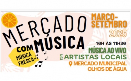 Vem aí muita Música Fresca no Mercado Municipal de Olhos de Água