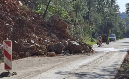 CÂMARA MUNICIPAL DE LOULÉ FAZ INTERVENÇÃO DE URGÊNCIA NA ER124 APÓS DESLIZAMENTO DE TALUDE