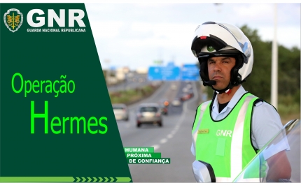 Última fase da operação Hermes da GNR registou 531 acidentes, 1 morto e 16 feridos graves