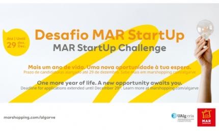 MAR SHOPPING ALGARVE ALARGAM PERÍODO DE CANDIDATURAS AO CONCURSO DE EMPREENDEDORISMO DESAFIO MAR STARTUP 