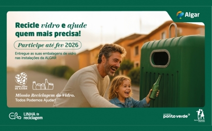 ALGAR, BANCO ALIMENTAR DO ALGARVE E SOCIEDADE PONTO VERDE LANÇAM «MISSÃO RECICLAGEM DO VIDRO: TODOS PODEMOS AJUDAR!»