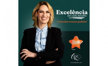 Centro de Estética Côrte Real recebe Prêmio 5 Estrelas Regiões 2024