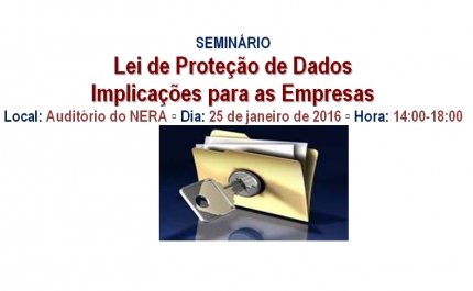 Seminário «Lei de Proteção de Dados – Implicações para as Empresas»