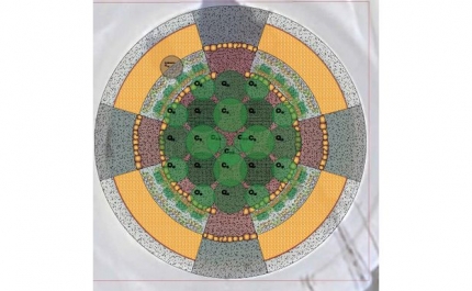 ROTUNDA JUNTO AO PAVILHÃO DE LOULÉ REQUALIFICADA  A PENSAR NA EFICIÊNCIA HÍDRICA