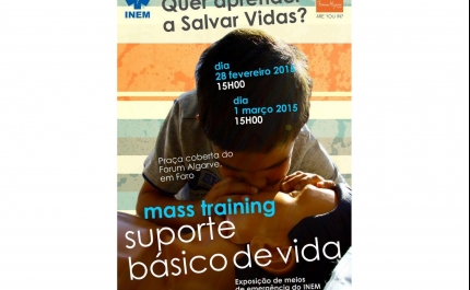 Faro acolhe Mass Training de Suporte Básico de Vida organizado com a colaboração do INEM