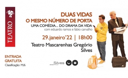 «DUAS VIDAS, O MESMO NÚMERO DE PORTA» SOBE AO PALCO DO TEATRO MASCARENHAS GREGÓRIO A 29 DE JANEIRO