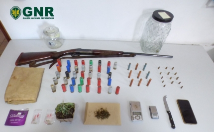 Dois arguidos por tráfico de estupefacientes e posse ilegal de arma em Monchique