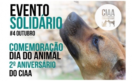 EVENTO SOLIDÁRIO - COMEMORAÇÃO DO DIA DO ANIMAL E 2º ANIVERSÁRIO DO CIAA