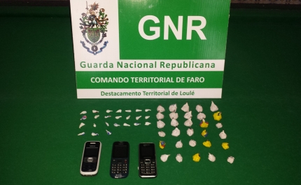 Traficante apanhado em flagrante