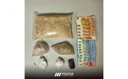 3.500 doses individuais de heroína apreendidas em Operação de Fiscalização Rodoviária