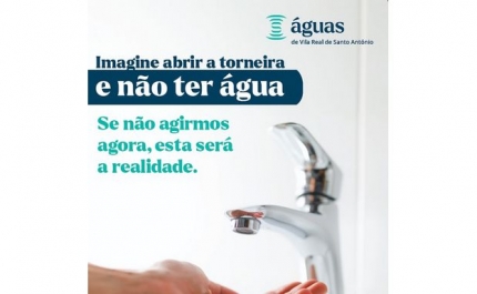 Nova campanha de sensibilização da AdVRSA pretende apelar ao uso responsável da água 