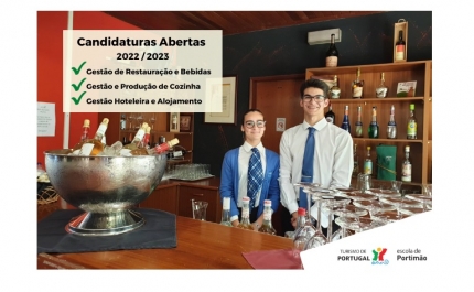 Candidaturas abertas para os cursos profissionais de nível 5 da Escola de Hotelaria e Turismo de Portimão 
