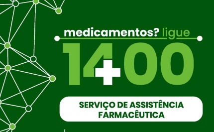 Farmácias: Linha Nacional 1400 agora online