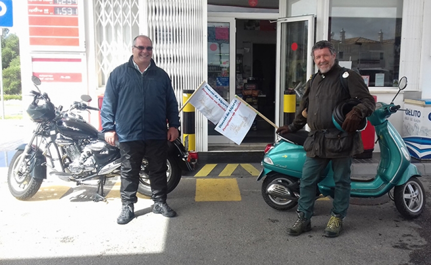 Dois professores de EMRC no Algarve em peregrinação a Fátima de moto